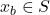 x_b \in S