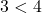 3<4