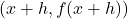 (x+h, f(x+h))